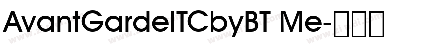 AvantGardeITCbyBT Me字体转换